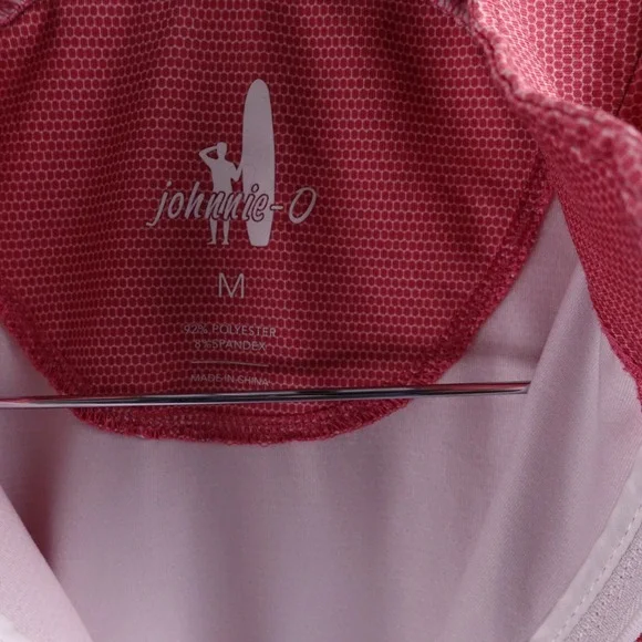 Johnnie O Mens Red Textured Quarter Zip Golf Pullover Sweatshirt‎ Size M - Picture 3 of 7